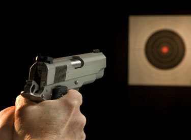 firearm shooting at target